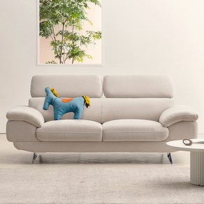 웰퍼니쳐 몬스터 프리미엄 타이보 아쿠아텍스 3인용 소파, 오트밀 베이지