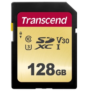 트랜센드 SD카드 MLC 메모리카드 TS128GSDC500S, 128GB, 1개