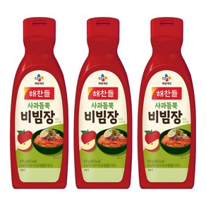 사과듬뿍 비빔장, 470g, 3개
