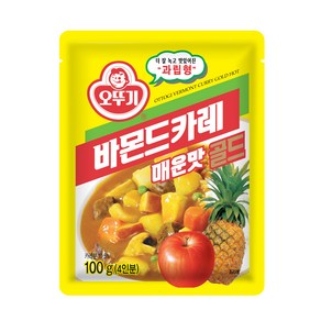 오뚜기 바몬드 카레 과립형 골드 매운맛, 100g, 5개