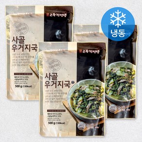 교동전선생 사골우거지국 (냉동), 500g, 3개