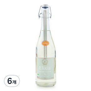 Elixia 유기농 레몬에이드 탄산음료 오렌지 블로섬, 750ml, 6개