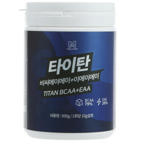 밀팜 타이탄 BCAA EAA 아미노산 헬스보충제, 1개, 500g