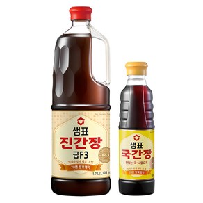 샘표 진간장 세트 금F3 1.7L + 국간장 500ml, 2.2L, 1세트