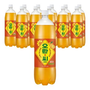 오란씨 오렌지 탄산음료, 1.5L, 12개