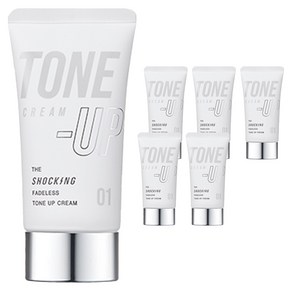 토니모리 더 쇼킹 파데리스 톤업 크림 50ml, 01 밀키톤, 6개