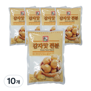 솔표식품 감자맛 전분, 500g, 10개