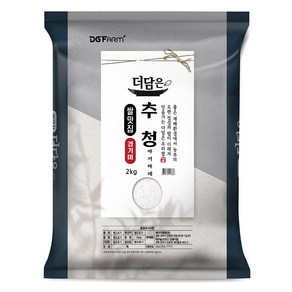 더담은 2024년산 햅쌀 경기미 추청 아끼바레 쌀, 특등급, 2kg, 1개