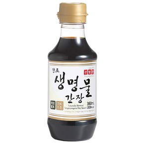 신앙촌 양조 생명물 간장, 360ml, 1개