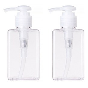 지앤와이 로션 펌프 공병 100ml, 2개, 투명