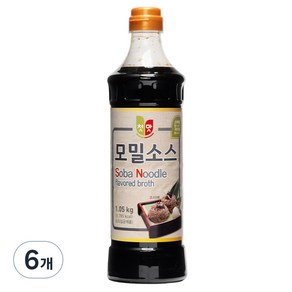 첫맛 모밀소스, 1.05kg, 6개