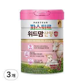 파스퇴르 위드맘 산양 제왕 분유 3단계, 750g, 3개