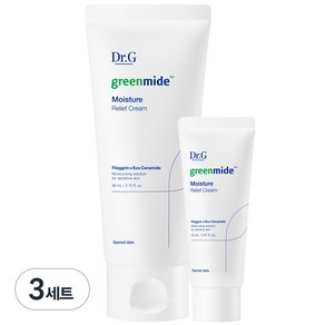 닥터지 그린마이드 모이스처 릴리프 크림 80ml + 20ml 세트, 3세트