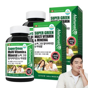 네추럴라이즈 슈퍼 그린 멀티 비타민 앤 미네랄, 180정, 260g, 2개