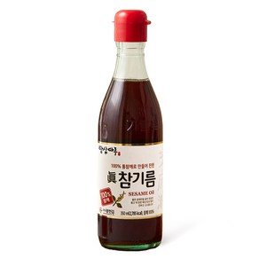 밥상마루 100% 참깨로 만들어 진한 참기름, 350ml, 1개