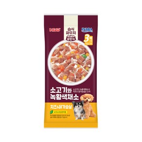 이나바 소고기와 녹황색채소 파우치 치즈&닭가슴살 QDR-114, 150g, 1개, 혼합맛(닭가슴살/소고기/치즈)