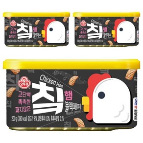 오뚜기 칰햄 블랙페퍼, 200g, 3개