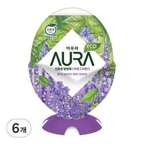 AURA 빅에그 실내용 방향제 라벤더, 440ml, 6개