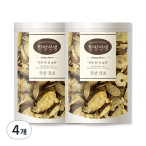 한방선생 국산 감초, 100g, 4개