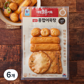 대림선 알찬 종합어묵탕, 140g, 6개