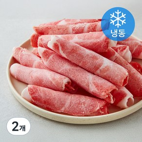 곰곰 한돈 대패 목살 (냉동), 500g, 2개