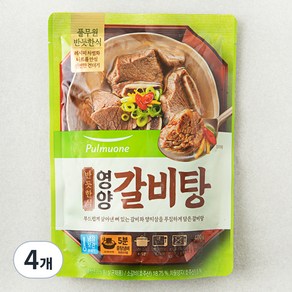 풀무원 반듯한식 영양갈비탕 냉장, 4개, 400g