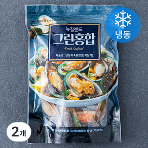 아라찬 뉴질랜드 그린홍합 (냉동), 500g, 2개