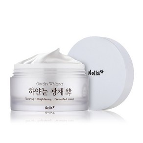 넬라 원데이 화이트너 하얀눈 톤업 광채 발효 크림 50ml, 1개