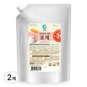 청정원 로제 스파게티소스, 2kg, 2개