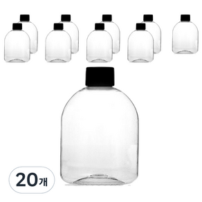 PET 밀폐용기 종탄, 260ml, 20개