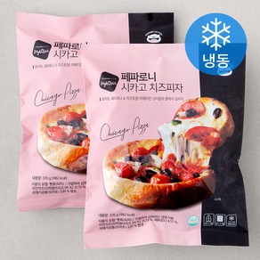 푸딩팩토리 페파로니 시카고 치즈피자 (냉동), 370g, 2개