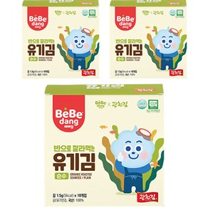 베베당 유기김 순수 1.5g x 10p, 무조미, 3개, 15g