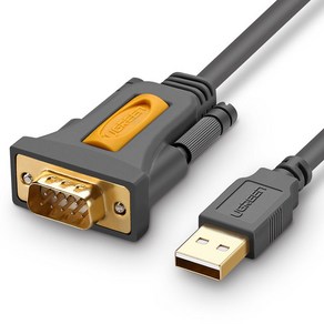 유그린 USB2.0 to RS232 시리얼 변환 컨버터 케이블, 1.5m, 1개