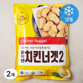 참프레 참바삭한 치킨너겟 2 (냉동), 1kg, 2개