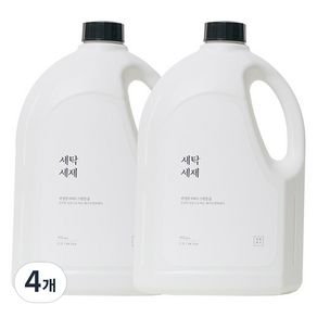 생활백서 온 가족이 쓰는 세탁 세제, 2.5L, 4개