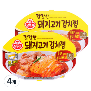 오뚜기 칼칼한 돼지고기김치찜, 180g, 4개