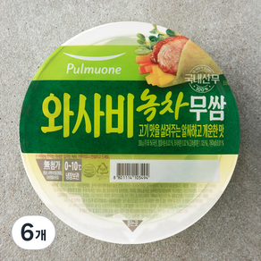 풀무원 와사비녹차 무쌈, 300g, 6개