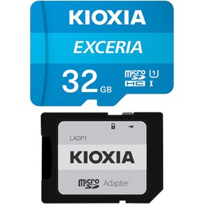 키오시아 EXCERIA XC UHS-I micoSD 메모리카드 + SD 어댑터 세트, 32GB, 1개