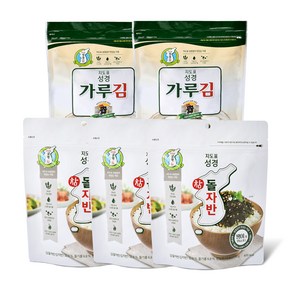 지도표 성경김 참돌자반 70g x 3p + 재래식 가루김 70g x 2p, 1세트