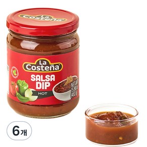 라코스테냐 살사소스 매운맛, 453g, 6개