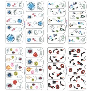 도매야 실사&이미지 워터데칼 스티커, nta0240-5, 3개