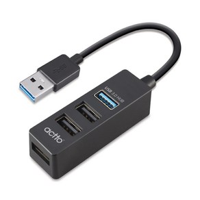 엑토 시너지 USB 2.0 앤 3.0 허브 HUB-29, 블랙, 1개