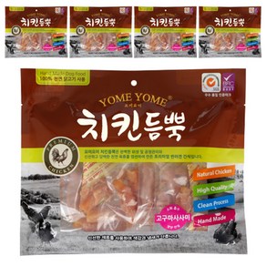 요미요미 강아지간식 치킨듬뿍 400g, 고구마사사미, 5개