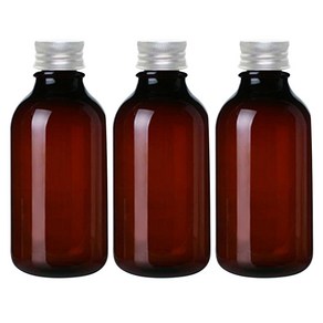 병도매닷컴 ARB520 갈색 음료용기 알루미늄 실버캡, 520ml, 3개