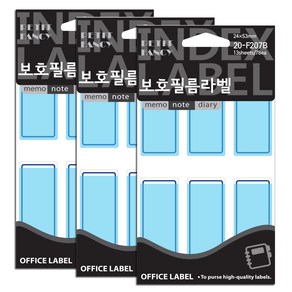 쁘띠팬시 보호필름라벨 견출지 20-F207B 13p, 3개