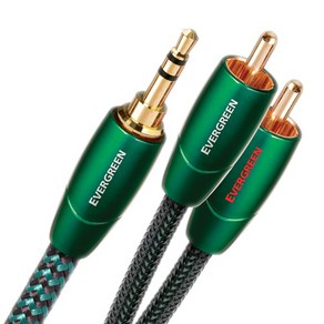 오디오퀘스트 Evegeen 3.5mm to RCA 아날로그 인터커넥터 케이블 1m, 1개