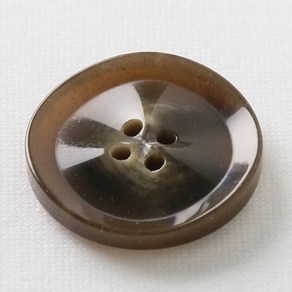 HR빅버튼 아벨 단추 30mm, 브라운, 4개