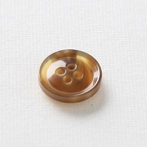 HR빅버튼 호각 단추 18mm, 연브라운, 8개