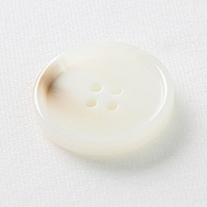 HR빅버튼 포멀 단추 28mm, 화이트, 12개