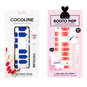 코코라인 붙이는 젤네일 스티커 2p COCO No.139 세트, COCO No.139, BOOTO No.19, 1세트